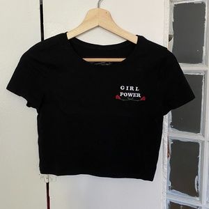 Girl Power Baby Tee Crop Top XS/S